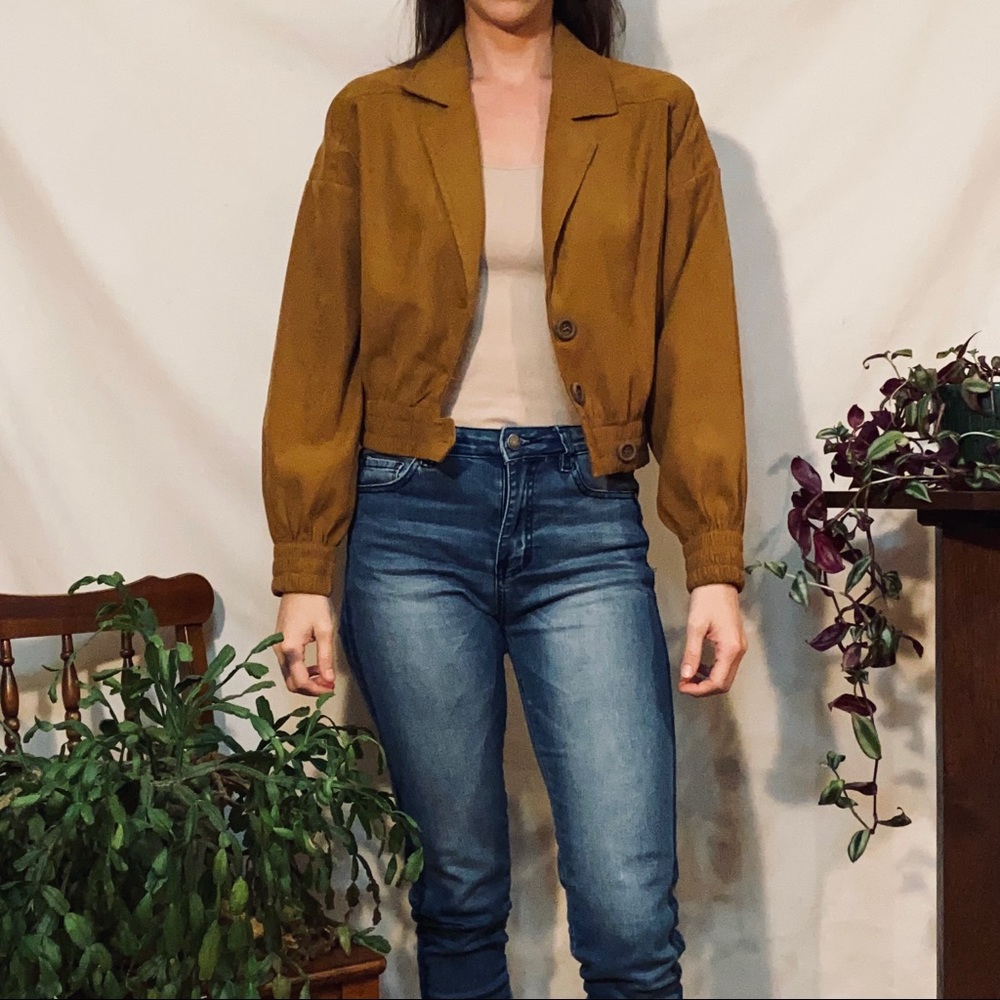 Suede Bomber Jacket - Picture 2 of 4